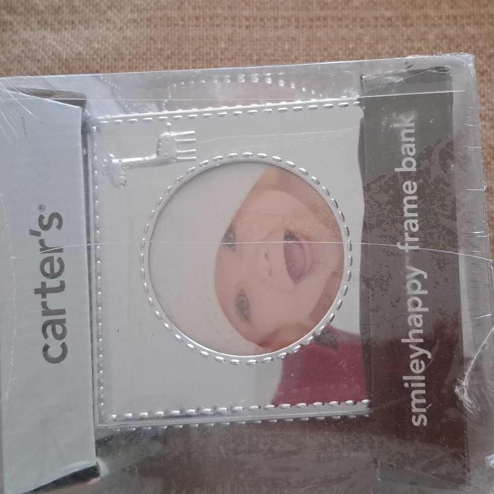 Carters Smiley Happy Frame Bank Baby Photo New in Original Packaging NWT - Picture 1 of 1